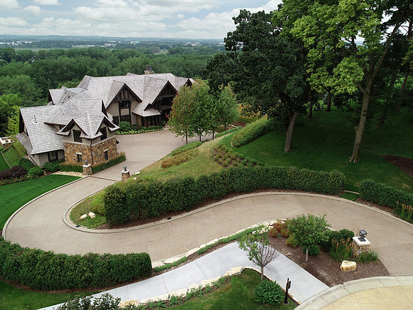 Bluff Residence by John Kraemer & Sons, Aerial photo by Jon Huelskamp with LandMark Photography