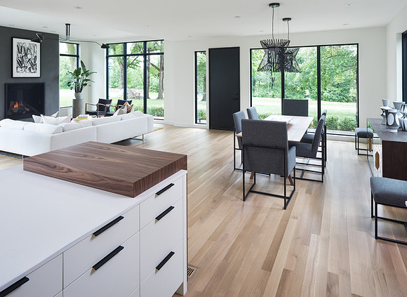 Greatroom with exterior views