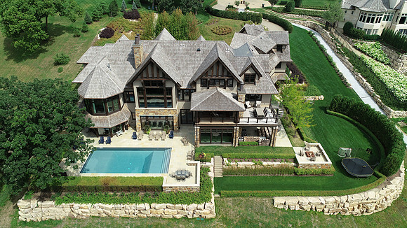 Bluff Residence by John Kraemer & Sons, Aerial photo by Jon Huelskamp with LandMark Photography