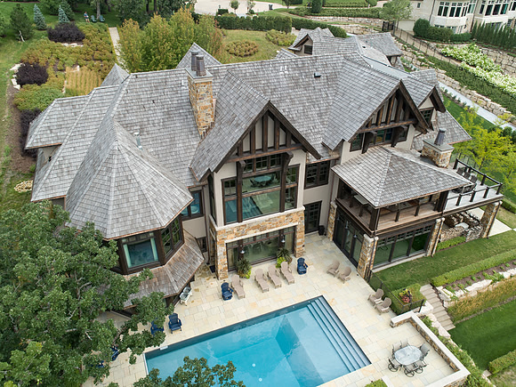 Bluff Residence by John Kraemer & Sons, Drone image by Jon Huelskamp LandMark Photography