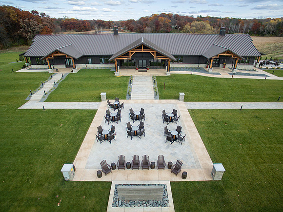 7 Vines Vineyard Stillwater, MN,Drone aerial photo by Jon Huelskamp with LandMark Photography