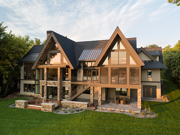 Prior Lake Residence by Highmark Builders, Aerial photo by Jon Huelskamp with LandMark Photography